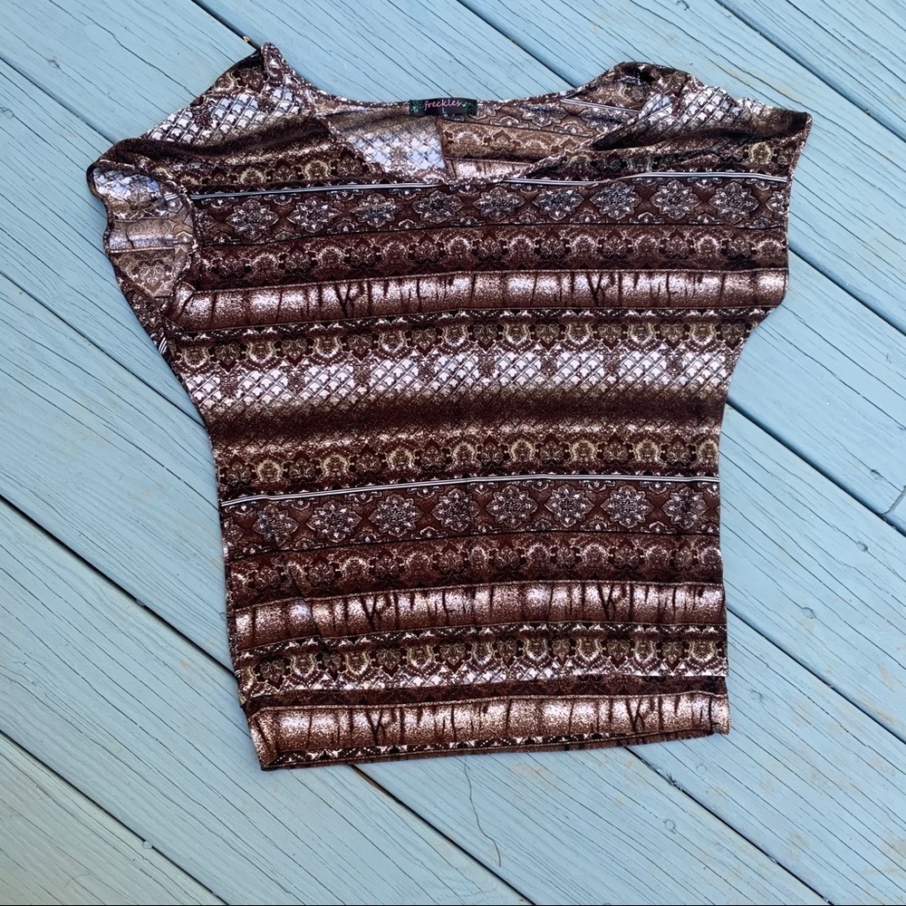 * Freckles bat wing shirt sleeve shirt Size Large